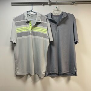 Lot of 2 shirts, 1 Adidas polo and 1 Maelreg Performance polo XL